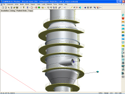 A vacuum tower modeled in COMPRESS.