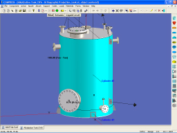 Alkalization tank modeled in COMPRESS