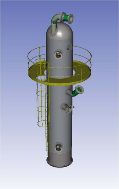 Pressure Vessel Solid Model in COMPRESS