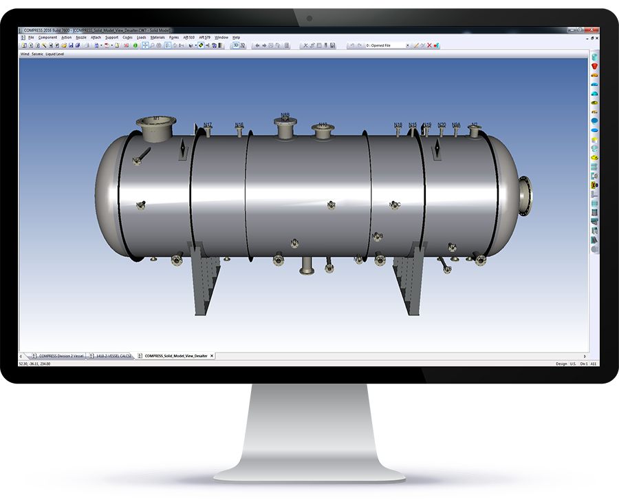 Codeware. Pressure Vessel manage software.