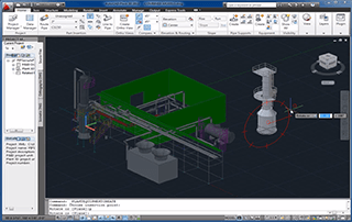 A COMPRESS Designed Pressure Vessel Loaded Into AutoCAD® Plant 3D