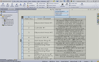 SOLIDWORKS Bill of Material