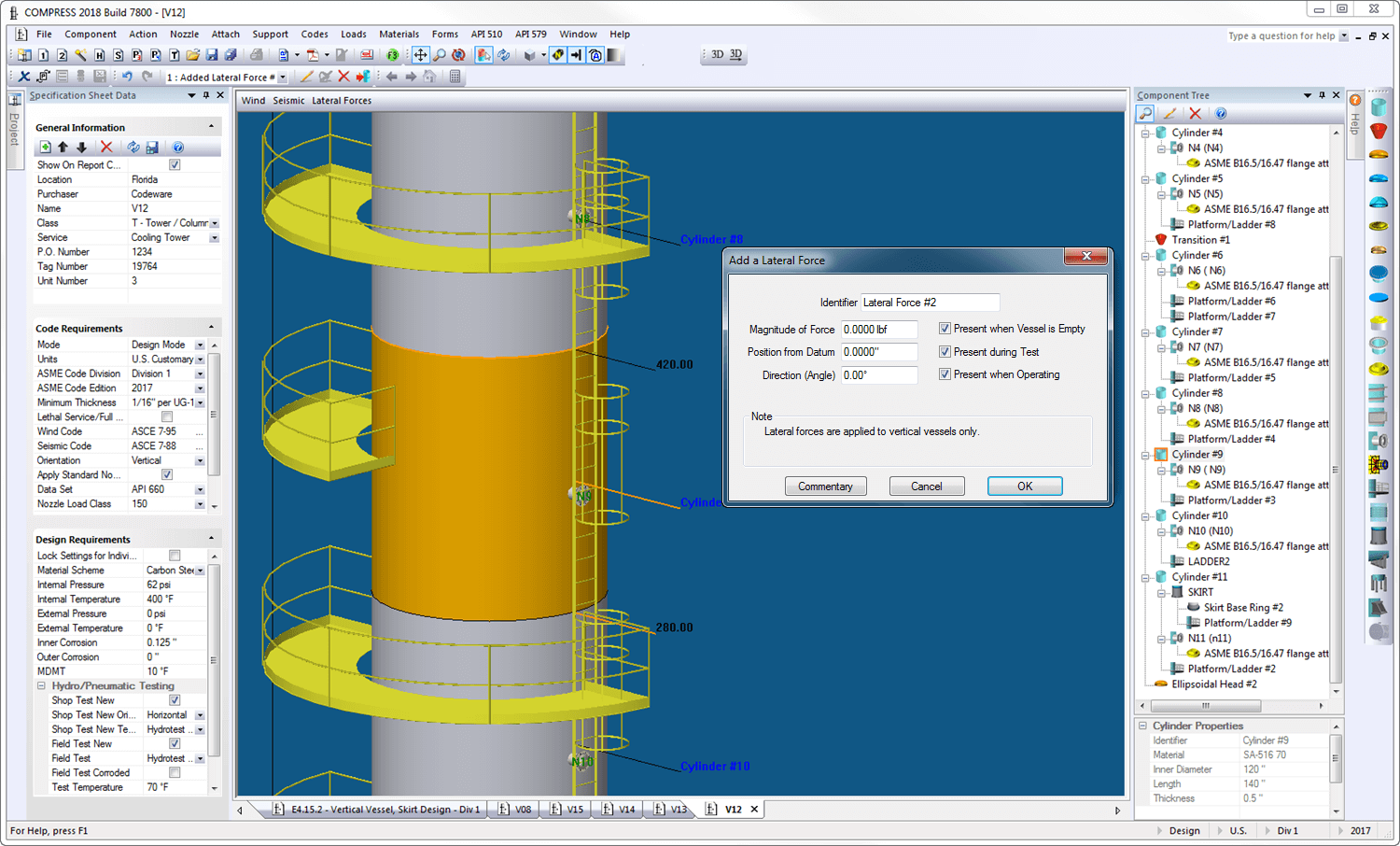 Vessel Pressure Test. Pressure Vessel calculation. Vertical Pressure Vessel. Support Types of Pressure Vessels. Codeware