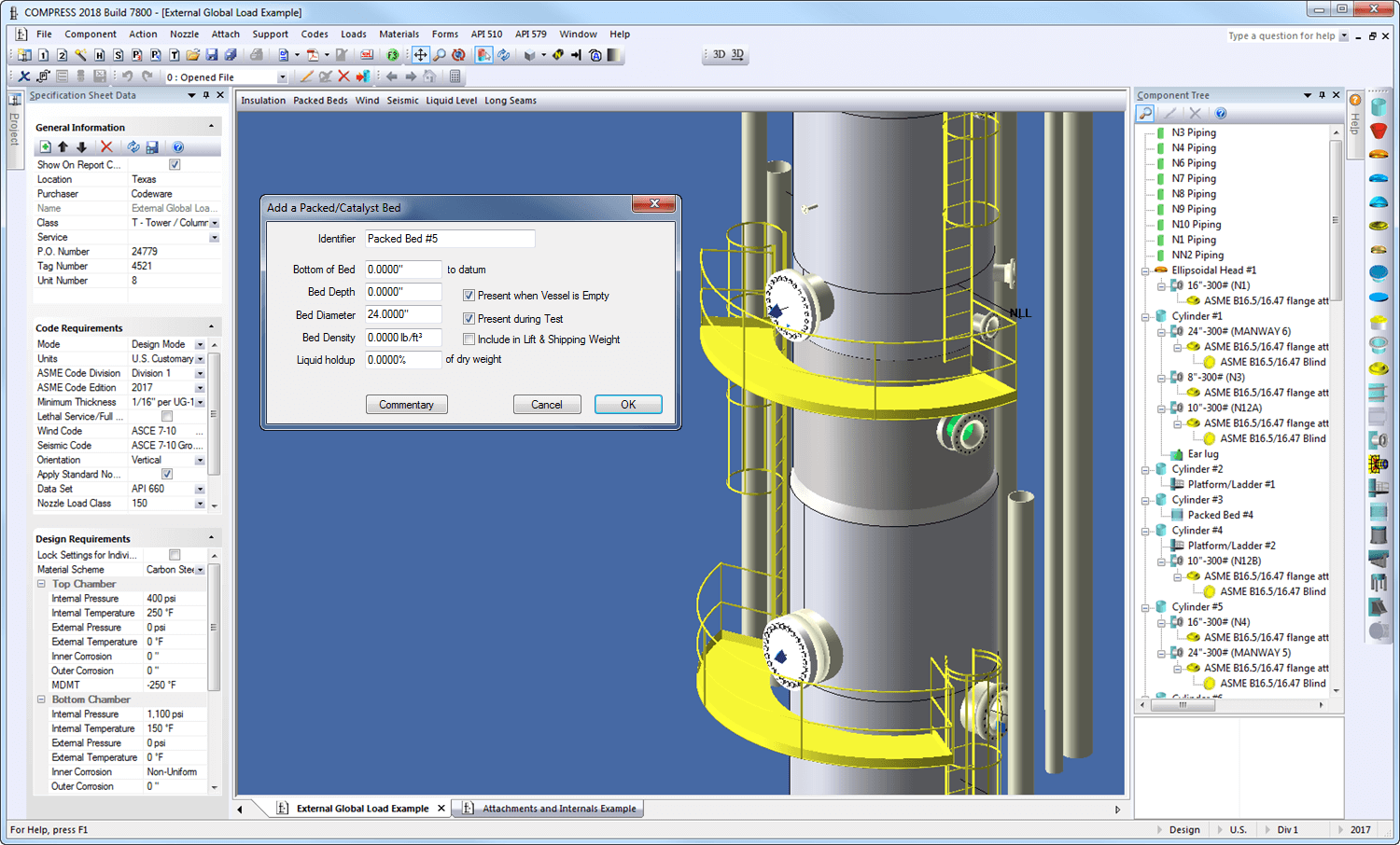 Codeware. Pressure Vessel Design. Химводоподготовка Pressure Vessel. Drawing of Pressure Vessels. Pressure Flange.