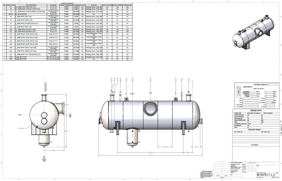 Nozzle Projection Chart