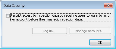 INSPECT provides administrative permissions control of inspection data access