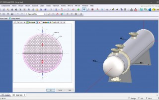 The COMPRESS Heat Exchanger graphical interface allows you to see your vessel being built while making changes to the mechanical design.