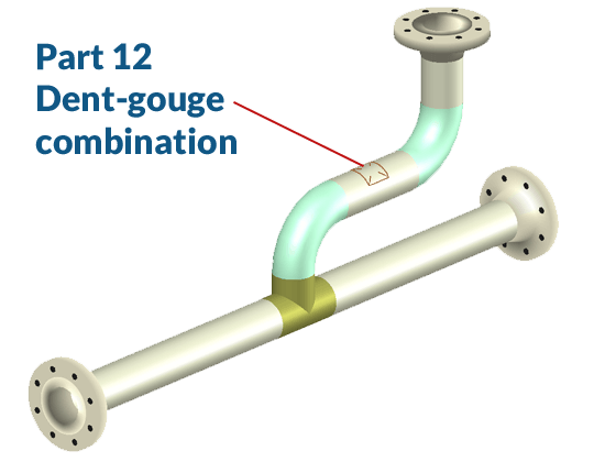 API 579 Part 12 Dent Gouge Combination on Piping Complies with RAGAGEP