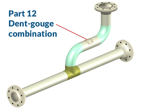 API 579-1 Parte 12 Combinación de abolladuras en tuberías en INSPECT