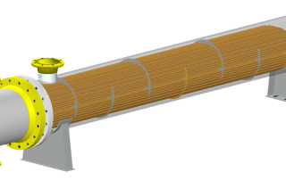 Heat Exchanger model showing internal components in COMPRESS