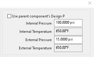 Nozzle And Shell Design Pressures Can be Set to Different Values in COMPRESS Nozzle And Shell Design Pressures Can be Set to Different Values in COMPRESS