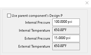 Nozzle And Shell Design Pressures Can be Set to Different Values in COMPRESS