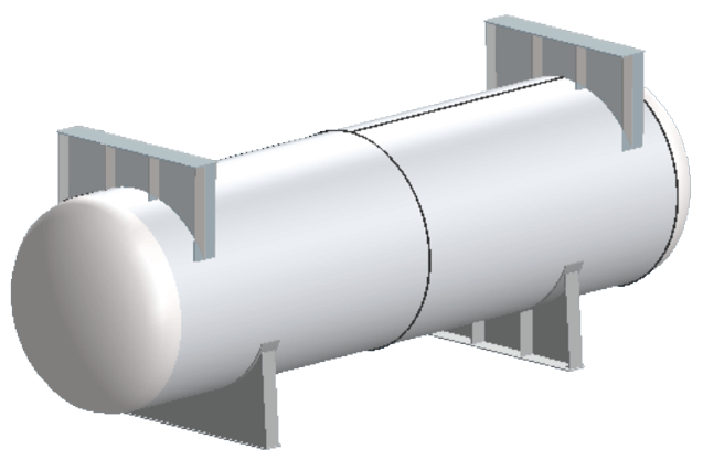 COMPRESS Can Add Shipping Saddles to Any Pressure Vessel Including Horizontally Supported Vessels