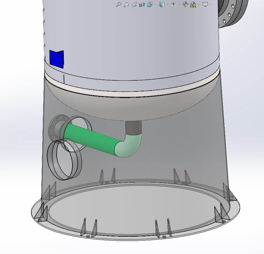 Pressure Vessel Nameplate exported from COMPRESS to SOLIDWORKS