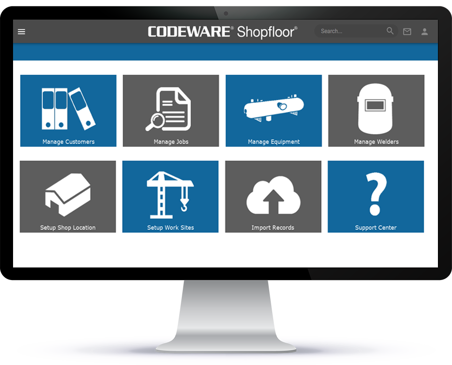 Shopfloor is a cloud-based ASME IX and AWS welding procedure management software that integrates with COMPRESS and INSPECT