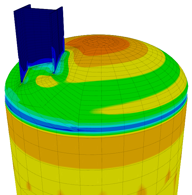 Finite Element Analysis for pressure vessel attachments