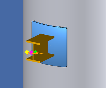 Pressure Vessel clip with pad in COMPRESS