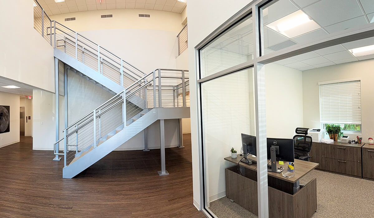 Main lobby leading to upstairs